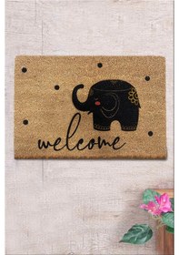 Resim Co Co Slony 40x60 cm Doğal Ko ko Kıl paspas,Hindistan Naturel Kapı Önü Paspası 