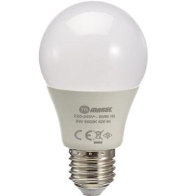 Resim Makel Led Ampul, 8 W, 6500 K, Soğuk Beyaz 1 Adet 