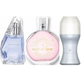 Resim Avon Perceive 50 Ml Edp+rolon+wish Of Love Bayan Set 