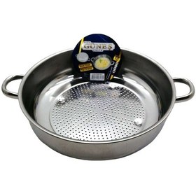 Resim No-2 - 28cm Basık Süzek Metal Süzgeç 5224 