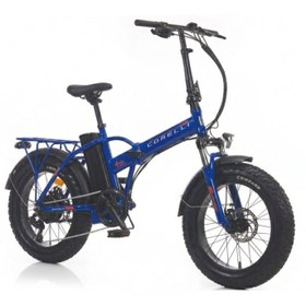 Resim Corelli Voniq Eco - 20'' Jant - Elektrikli Katlanır ( Fat Bike ) Bisiklet - Lacivert 