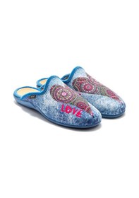 Resim Twigy Heart Kadın Ev Terliği Mavi 36/41 WRR0284 Mavi 
