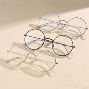 Resim 3-Pack GENUIN MOMENT Erkek Yuvarlak Metal Çerçeve Gözlük, Preppy Stil, Anti Mavi Işık PC Mercekleri, Tam Çerçeveli Bakır Alaşım Çerçeveler, Günlük Giyim İçin Moda Gözlük 