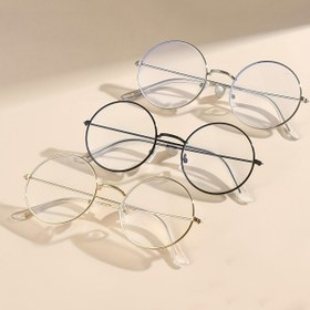 Resim 3-Pack GENUIN MOMENT Erkek Yuvarlak Metal Çerçeve Gözlük, Preppy Stil, Anti Mavi Işık PC Mercekleri, Tam Çerçeveli Bakır Alaşım Çerçeveler, Günlük Giyim İçin Moda Gözlük 