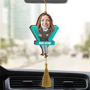 Resim Kişiye Özel Ofis Kızı Araba Süsü 