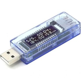 Resim USB Voltmetre ve Ampermetre Ölçüm Cihazı, Akım ve Voltaj Takipleri 