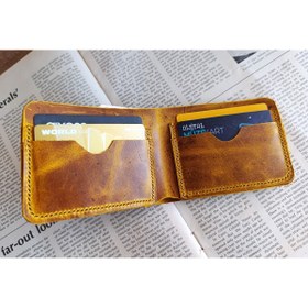Resim Mahfuz Gerçek Deri Tamamen El Emeği Cüzdan 22cm*8cm * 1 Banknot Alanı 4 Kart Bölmesi ZMR2 