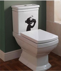 Resim Wc Klozet için Mis Klozet Sticker Yapıştırma 