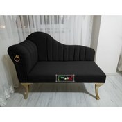 Resim aldagelsin Yeni Model Ultra Lüks Alda Çizgili Josefin Bench Puf Berjer 130 Cm 