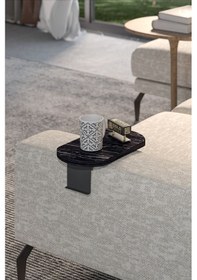 Resim Yan Sehpa Ayarlanabilir Tepsi Oval Dekoratif Modern Yatay Dikey Koltuk Sehpası Bendir Çok Renkli 