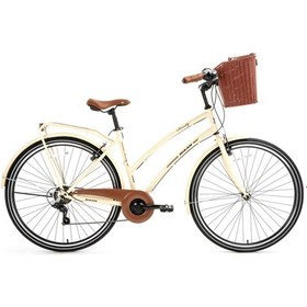 Resim Bisan Serenity Şehir Bisikleti 48 Cm V 28 Jant 3 Vites Krem Silver Krem 