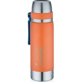 Resim Shotay Turuncu 600 ml Spor Kamp Günlük Paslanmaz Spor Matara - 24 Saate Kadar Koruma 