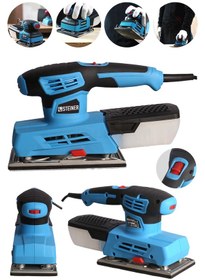 Resim Steiner ST-1200W Devirli Elektrikli Titreşim Toz Haneli Zımpara Mavi 