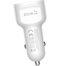 Resim Sickossi Cc-01 Hızlı Şarj Özellikli Led Işıklı Dual Usb Araç Şarj Başlığı 18w - Beyaz Beyaz 