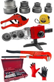 Resim MOONSHOP Pro Çift Residanslı Isı Ayarlı Pprc Büyük Plastik Boru Kaynak Makinesi Metre Maşalı Boru Anahtarı.. 