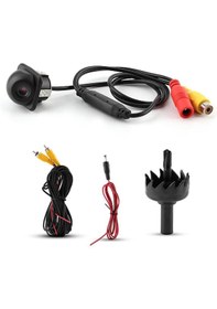 Resim Universal Geri Görüş Kamerası 200 Geniş Açı Ip68 Su Geçirmez 12v Renkli Araç Park Destek Kamerası 