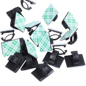 Resim Youmex 20 Adet Yapışkan Kablolu Sabitleyici - Masaüstü Kabloları Düzenleyici Ve Sarıcı Tutanak 