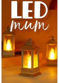 Resim 3 Adet Led Mum Mini Dörtgen Tip Pil Dahil Dumansız Alev Ledli Yapay Dekoratif Mum Işığı Gümüş Pt434 Gümüş 