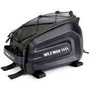 Resim Tenfowee Bisiklet Ve Elektrikli Bisikletler İçin Dayanıklı Eva Sert Kasa Arka Çanta, Geniş Depolama Alanı Siyah 