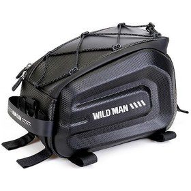 Resim Tenfowee Bisiklet Ve Elektrikli Bisikletler İçin Dayanıklı Eva Sert Kasa Arka Çanta, Geniş Depolama Alanı Siyah 