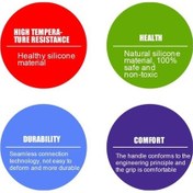 Resim Pazly İzgaralı Silikon Yağ Fırçası, Pembe, 21,2x3,4 Cm, Yüksek Sıcaklığa Dayanıklı, Gıda Sınıfı Pembe 