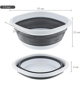 Resim Badya Akordiyon Silikon Leğen (Badya Set (10-5-2,7) Litre) 