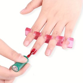 Resim Yumuşak Silikon Parmak & Ayak Parmak Ayracı - Manikür ve Pedikür Bakımı için Kokuşuz Tırnak Sanatı Aracı 