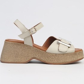 Resim Pierre Cardin Pc-7209- 3807 Bej-kadın Dolgu Topuk Sandalet Ayakkabı 001 