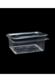 Resim Genel Markalar Plastik Sızdırmaz Kap 2000gr Cc Kullan At Tek Kullanımlık Plastik Kapaklı Kase 25 Adet 