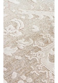 Resim Eko Halı Babıl Bbl 02 Beige Yumuşak Dokulu Vintage Esintilere Sahip Over-dyed Sık Dokuma Salon Halısı 