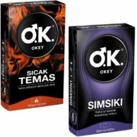 Resim Okey Prezervatif Sımsıkı 10 Lu + Sıcak Temas 10 Lu 