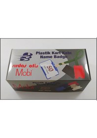 Resim Yaka Kartı Poşeti Kimlik Boy Yatay Sert Plastik Beyaz Kimlik Kart 
