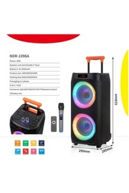 Resim Tastech NDR-1096 BÜYÜK BOY BLUETOOTH HOPARLÖR KABLOSUZ TEKERLEKLİ TAŞINABİLİR KABLOSUZ SPEAKER TOPLANTI ANFİ 