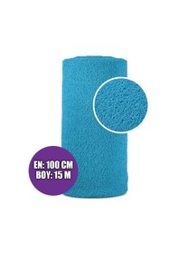 Resim Karmaşık Paspas 1x15 Metre Turkuaz Pvc Kıvırcık Halı İç Dış Mekan Yolluk Kaydırmaz Islak Zemin Paspası Turkuaz 