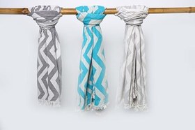 Resim Stelo de Maro Weave%100 Pamuk Peştamal Turkuaz 100x180 Cm 