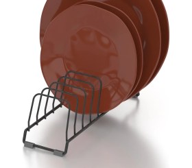 Resim Teknotel Bulaşıklık Tabaklık Mat Siyah KB089 