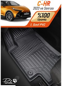 Resim Siyah Toyota C-hr 2023- Sonrası 4d Havuzlu Paspas Takımı 