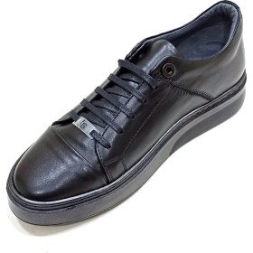 Resim Lucıano Bellini Siyah Deri Erkek Sneaker Ayakkabı 