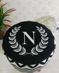 Resim PufyHome Harf Serisi (n) Özel Tasarım Gürgen Ayaklı Çok Amaçlı Dekoratif Puf Koltuk 