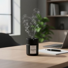 Resim Siyah Cam Küllük 