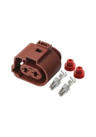 Resim Kalorifer Fan Motor Soketi Kahve 2 Pin Kablosuz 