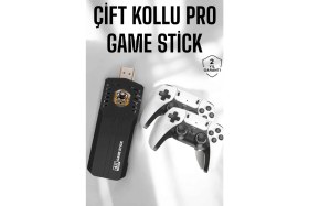 Resim Hsc Bilişim Joystick Çift Kollu Oyun Kolu Retro Oyun Yüksek Çözünürlüklü 3D Game 