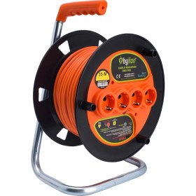 Resim Bylion Seyyar Makara Kablo 3x2.5 mm 40 mt (MK4025) 