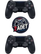 Resim SONEX Doubleshock Ps 4 Kablosuz Joystick Tablet Telefon Pc Uyumlu Titreşimli Oyun Kolu 2 Adet 