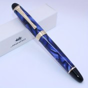 Resim 1 adet JinHao 450 Lüks Kalem - Metal İridyum Mürekkep, Ergonomik Tasarım, Tıkla-Çık Kapak, İnce Yazma için Kalligrafi, Ofis ve Okul Malzemeleri, JinHao Kalem 