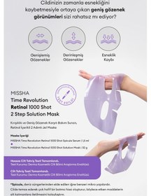 Resim Mıssha Time Revolution Retinol 1000 Shot 2 Step Solution Mask 