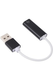 Resim KEEPRO Mikrofonlu kulaklık usb çevirici usb ses kartı 7.1 tek girişli usb ses kartı 