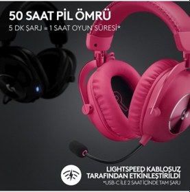 Resim Logitech G Pro X 2 Lıghtspeed Kablosuz Kulak Üstü Kulaklık 