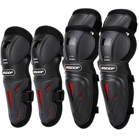 Resim Xindoker Bsdd Marka Siyah Abs Malzemeden Dizlik Ve Dirseklik Seti, 43x16x15cm Boyut, 560g Ağırlık Siyah 