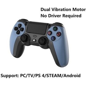 Resim Didadodo Bosphorusboutique Savaş Ps4 Km048 Kablosuz Işık İle Gri Gamepad Denetleyicisi Bluetooth 4.0 Şarj Edilebilir Oyun Kumandası, Güçlü Pil 